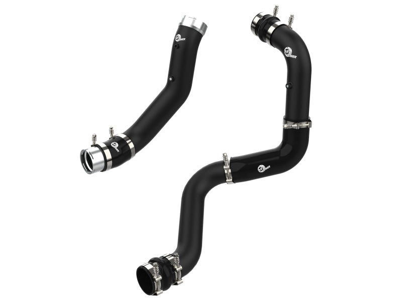 aFe BladeRunner Black 3-Inch Aluminum Charge Pipe Kit for 2020-2021 GM Diesel Trucks V8-6.6L L5P