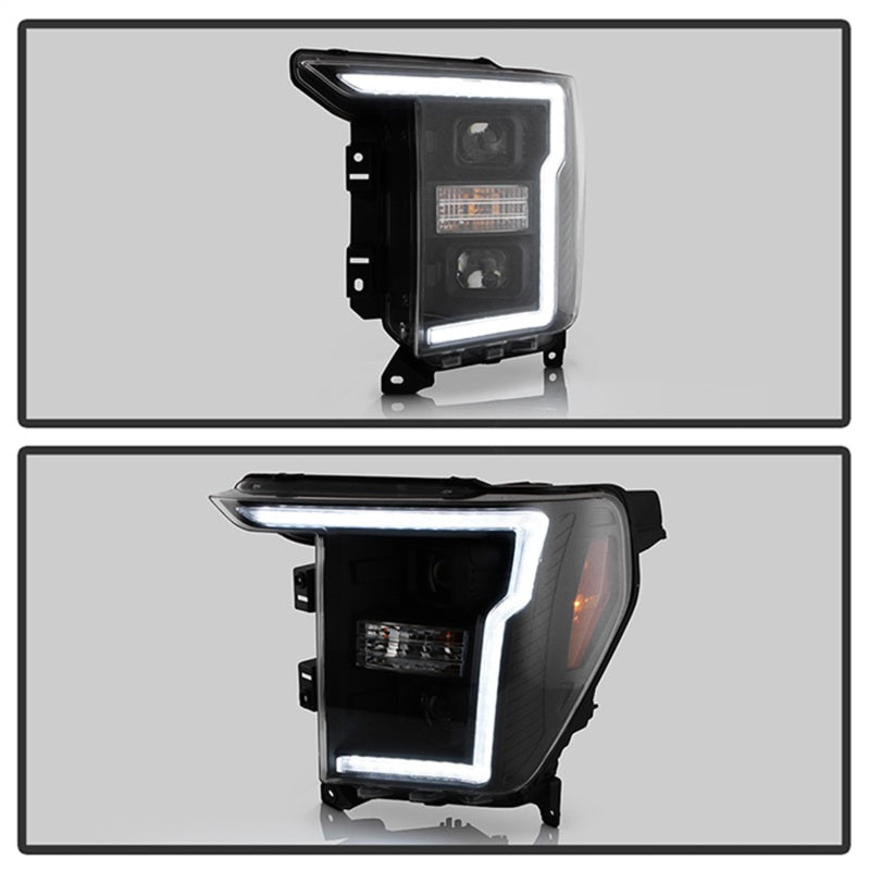 Spyder Signature LED Projector Headlights for 2020-2021 Ford F-150 - Black Finish