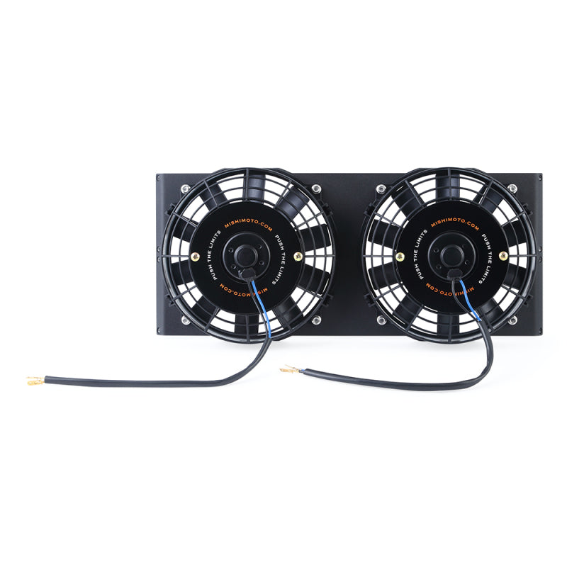 Mishimoto Universal 17-inch Heavy-Duty Oil Cooler Fan Shroud with Micro Wrinkle Black Finish