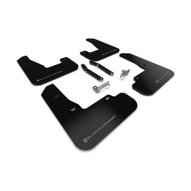 Rally Armor 19-21 Hyundai Elantra GT N Line and i30 UR Mud Flaps with Grey Logo, Black and Grey
