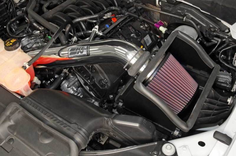 K&N Engineering Cold Air Intake System for Ford F-150 5.0L V8 * Part Number KNN77-2591KP