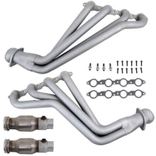 Load image into Gallery viewer, BBK Performance 10-15 Chevrolet Camaro LS3 L99 Long Tube Exhaust Headers with Catalytic Converters - 1.75 inch Chrome Finish