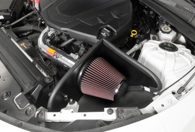 K&N Engineering 69-4535TP Silver Typhoon Short Ram Intake for Chevrolet Camaro 3.6L