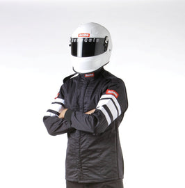 RaceQuip Black SFI-5 Racing Jacket - Small | Durable Automotive Safety Gear