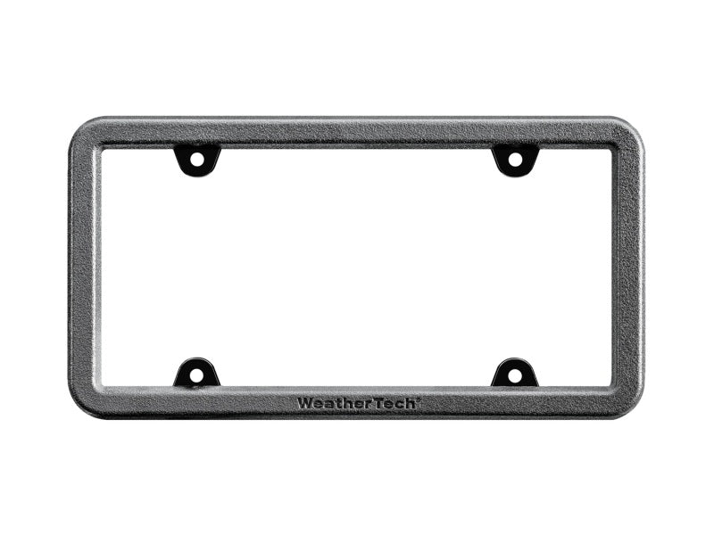 WeatherTech BumpFrame License Plate Frame, Black Satin Textured Finish, Part wet8ALPBF1