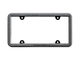WeatherTech BumpFrame License Plate Frame, Black Satin Textured Finish, Part wet8ALPBF1