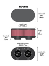 Load image into Gallery viewer, K&amp;N Engineering Universal Air Filter Part Number RU-2922 for Suzuki GSX Series