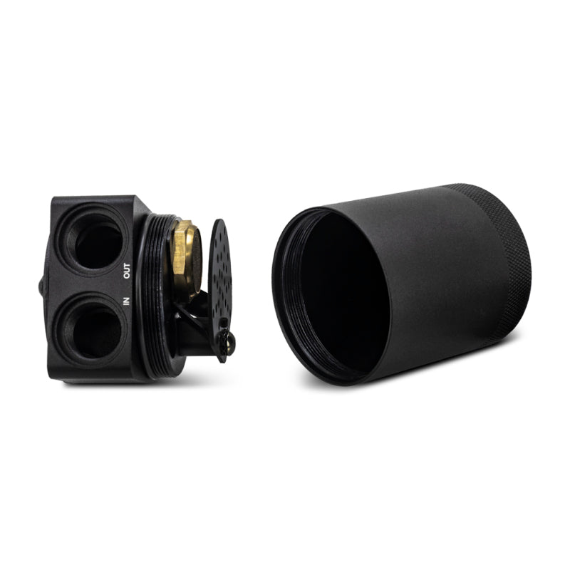 Mishimoto Part Number misMMBCC-PPTWO Universal High-Flow Baffled Oil Catch Can Kit
