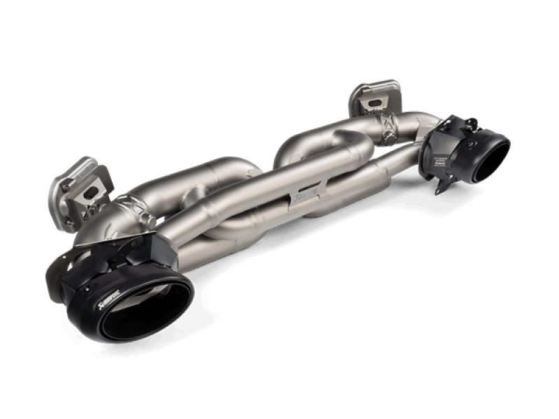 Akrapovic Titanium Tail Pipe Set for Porsche 911 Turbo/Turbo S (992) – Black Finish