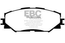 Load image into Gallery viewer, EBC Ultimax OEM Replacement Brake Pads for Toyota RAV4 and Corolla * Part Number EBCUD1210