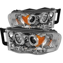 Load image into Gallery viewer, Spyder LED Halo Projector Headlights for Dodge Ram 1500 and Ram 2500 (2003-2005) * Chrome Finish