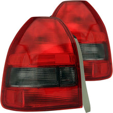 Load image into Gallery viewer, ANZO 1996-2000 Honda Civic Tail Light Assembly with Red/Smoke Lens – Pair