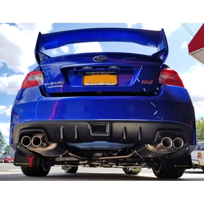 Rally Armor 15-21 Subaru WRX/STI Black UR Mud Flap w/Green Logo