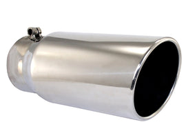aFe MACHForce XP Polished Stainless Steel Exhaust Tip 4x5x12 Inches - Enhance Your Vehicle's Look