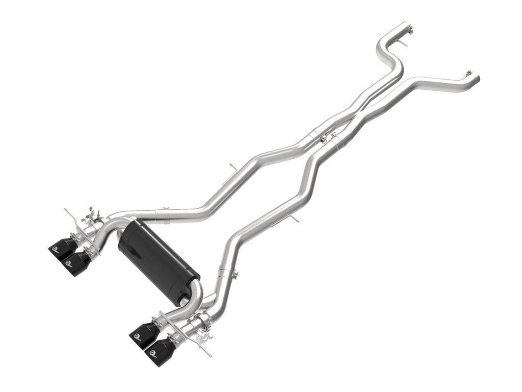 aFe - MACH Force-Xp Cat-Back Exhaust System with Black Tips for 23-25 BMW M2 (G87) - 49-36353-B
