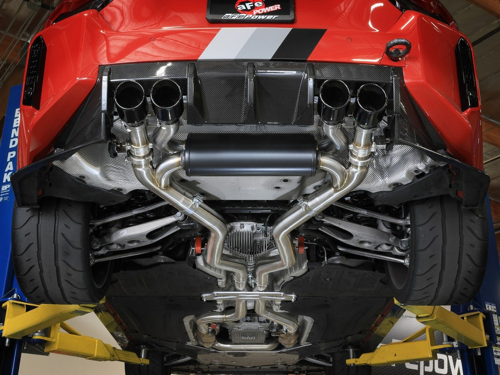 aFe - MACH Force-Xp Cat-Back Exhaust System with Black Tips for 23-25 BMW M2 (G87) - 49-36353-B