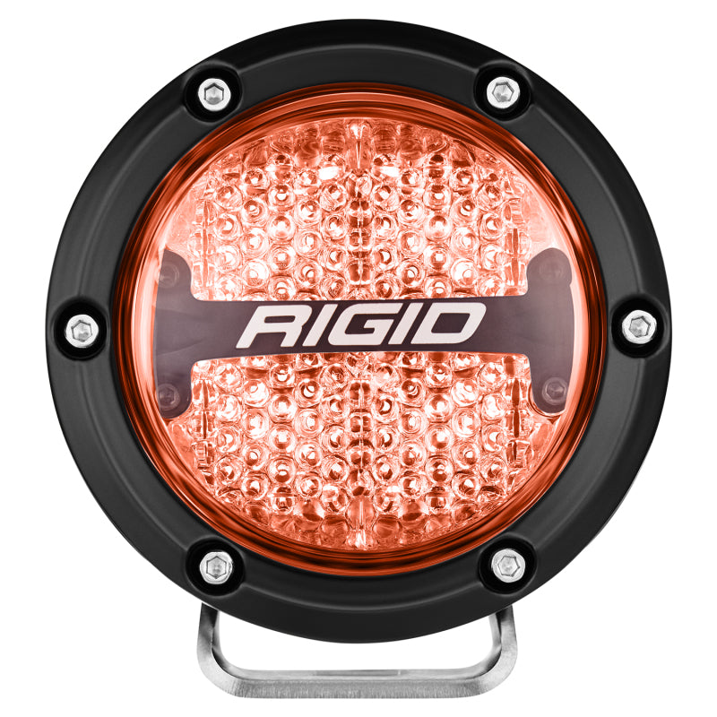Rigid Industries 360-Series 4-Inch LED Off-Road Diffused Beam Lights with RGBW Backlight - Part #rig36400