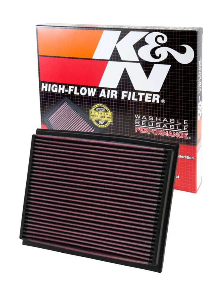 K&N Engineering 33-2209 High-Flow Drop-In Air Filter for Audi A4 Quattro and A4 Models