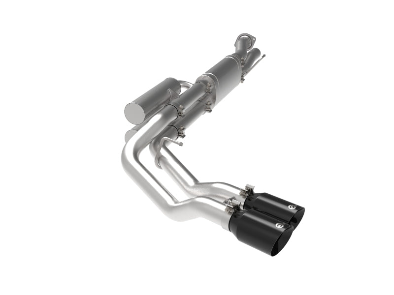 aFe Rebel Series 3-Inch 409 Stainless Steel Cat-Back Exhaust System with Black Tips for 2017-2020 Ford F-250/F-350 V8 6.2L/7.3L