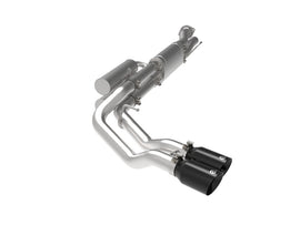 aFe Rebel Series 3-Inch 409 Stainless Steel Cat-Back Exhaust System with Black Tips for 2017-2020 Ford F-250/F-350 V8 6.2L/7.3L