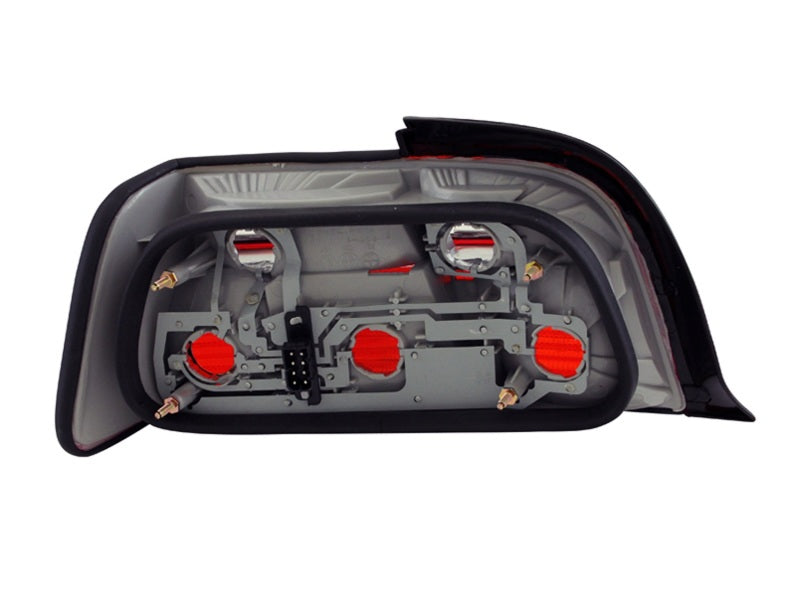 ANZO 1992-1998 BMW 3 Series E36 Coupe & Convertible Tail Light Assembly with Red/Smoke Lens