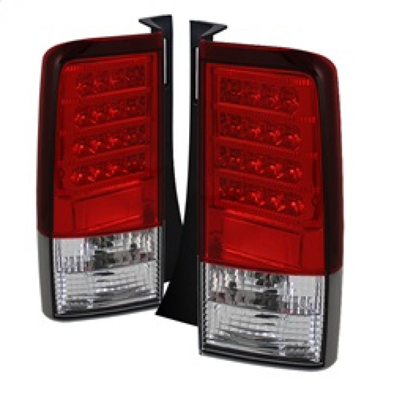 Spyder Scion XB 2004-2006 Version 2 LED Tail Lights - Red and Clear