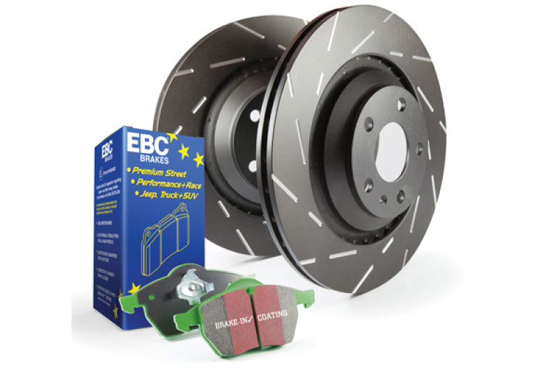 EBC S2K Brake Pad and Rotor Kit for Nissan Altima 2013-2015 * Includes Greenstuff Pads, USR Vented Rotors & Caliper Lube
