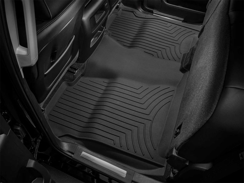 WeatherTech FloorLiner HP Rear for 2014-2015 Chevrolet Silverado 1500, 2015 Silverado 2500 HD and GMC Sierra Denali 2500HD/3500HD - Black