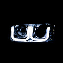 Load image into Gallery viewer, ANZO 1999-2006 GMC Sierra 1500 Projector Headlights with U-Bar, Chrome Housing and Clear Lens Pair
