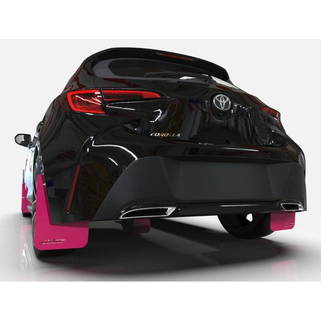 Rally Armor Pink Mud Flap with BCE Logo for 2022-2025 Subaru WRX