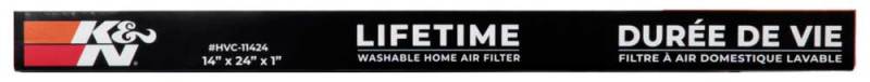 K&N Engineering HVAC Filter Part Number KNNHVC-11424 * Washable, Reusable 14 x 24 x 1 Air Filter