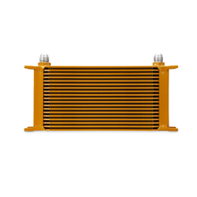 Load image into Gallery viewer, Mishimoto Universal 19-Row Stacked-Plate Oil Cooler, Gold, MMOC-19G