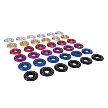 Load image into Gallery viewer, Skunk2 Racing Large Fender Washer Kit - Black Anodized Aluminum with Stainless Steel Bolts