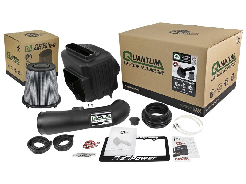 aFe Quantum Pro DRY S Cold Air Intake System for Chevrolet Silverado and GMC Sierra Duramax V8-6.6L L5P (2017-2018)
