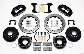 Wilwood Narrow Superlite 4R Rear Parking Brake Disc Kit for Ford - 12.88-inch Drilled Rotors, Part Number WIL140-9219-D