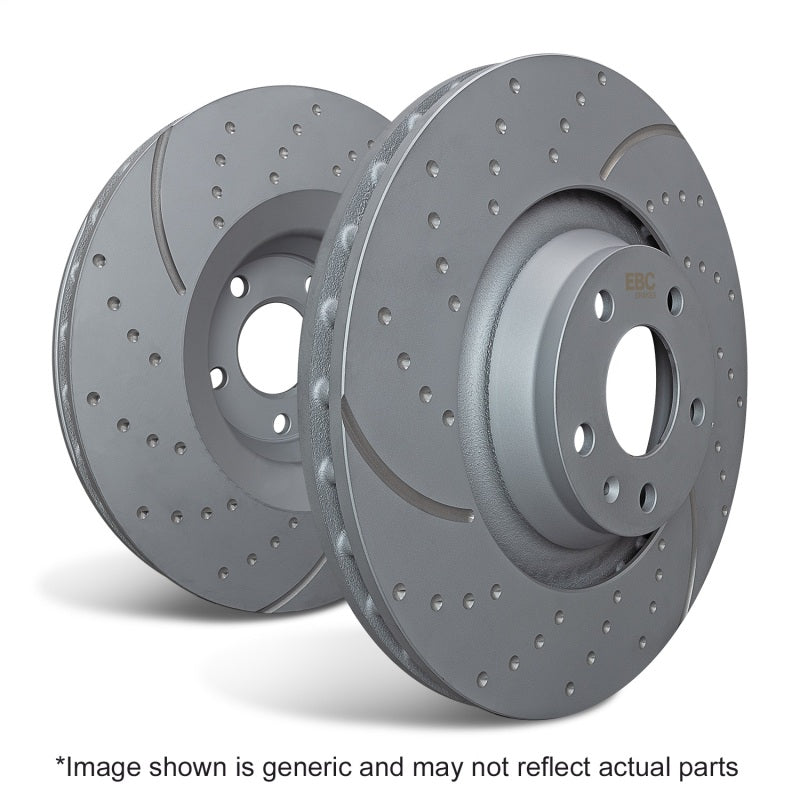 EBC 3GD Series Sport Slotted Rear Rotors for Chevrolet Corvette and Cadillac XLR