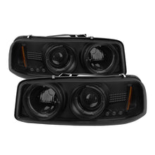 Load image into Gallery viewer, Spyder GMC Sierra 1500/2500 1999-2006 Projector Headlights with LED Halo and Black Smoke Finish