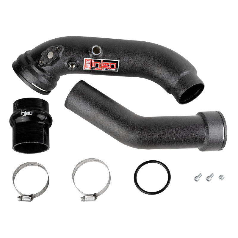 Injen SES1128ICP Wrinkle Black Cold Side Intercooler Pipe for BMW 2012-2018
