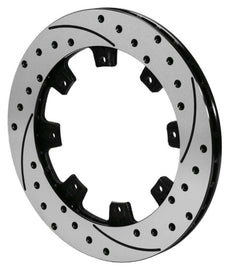 Wilwood UL32 Iron Performance Rotor with Drilled and Slot Pattern for Enhanced Braking - 12.19 inch Diameter, Black Finish