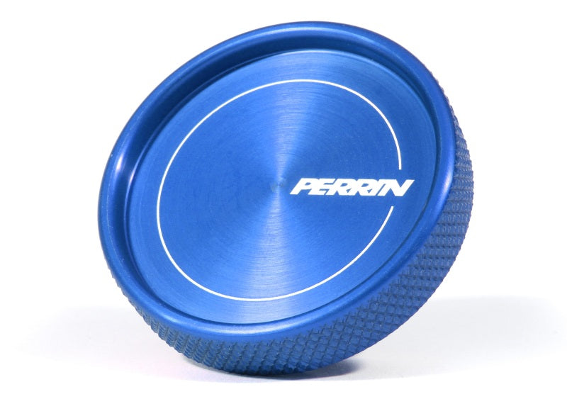 Perrin Performance Blue Oil Fill Cap for Subaru Impreza, WRX, STI, Crosstrek, BRZ, FR-S, and GR86 (Part Number: perPSP-ENG-711BL)