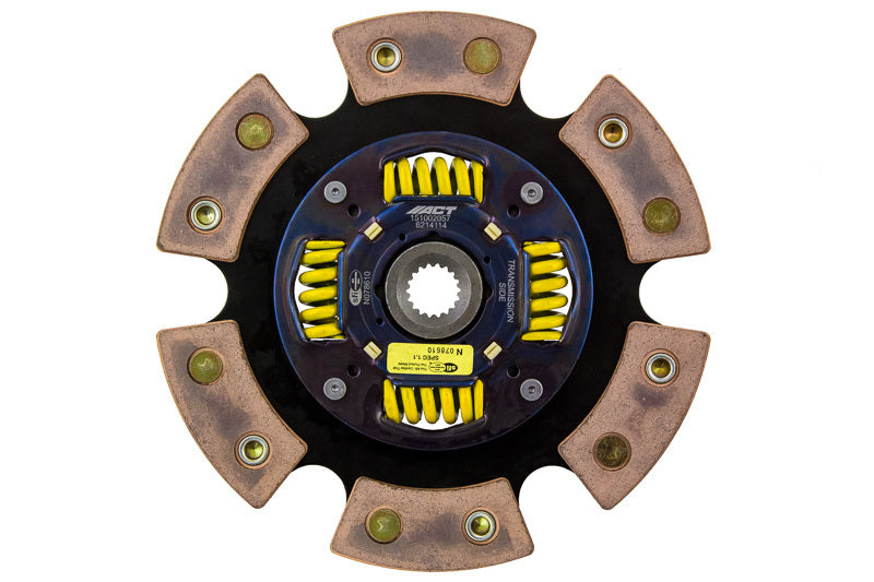 ACT 6214114 6-Pad Sprung Race Disc for Nissan and Infiniti – High-Performance Ceramic Friction Material