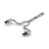 Borla - S-Type Cat-Back Exhaust System for 18-23 Ford Mustang GT with Active Exhaust Valves and Black Chrome Tips