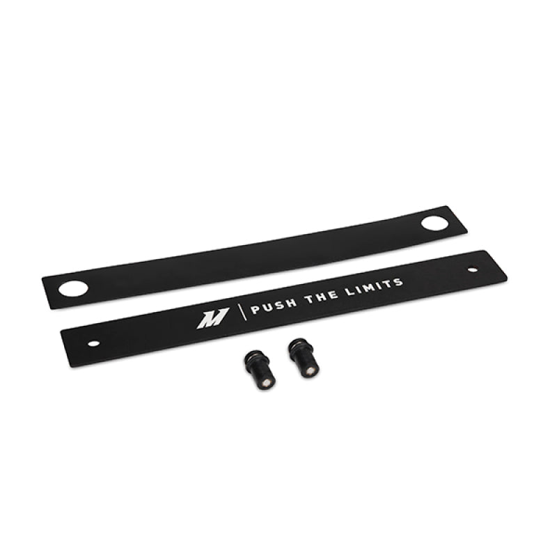 Mishimoto Black Aluminum License Plate Delete with Logo Options