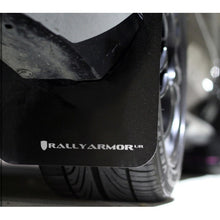 Load image into Gallery viewer, Rally Armor 12-16 Subaru Impreza 4D/5D Black UR Urethane Mud Flaps with White Logo