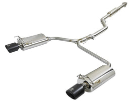 aFe Takeda Dual Cat-Back Exhaust System with Black Tips for Honda Accord 2013-2017