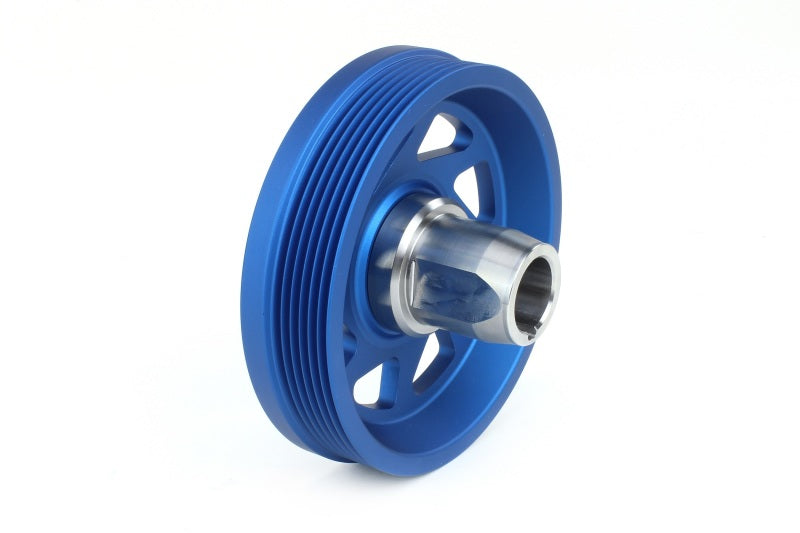Perrin Performance Lightweight Blue Crank Pulley for 2015-2021 Subaru WRX, 2016-2018 Forester, and 2015-2019 Legacy