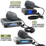 Rugged Radios G1 Waterproof GMRS Radio Kit for Jeep Wrangler JL/JLU and Gladiator JT - 41 Watt Two-Way Communication System