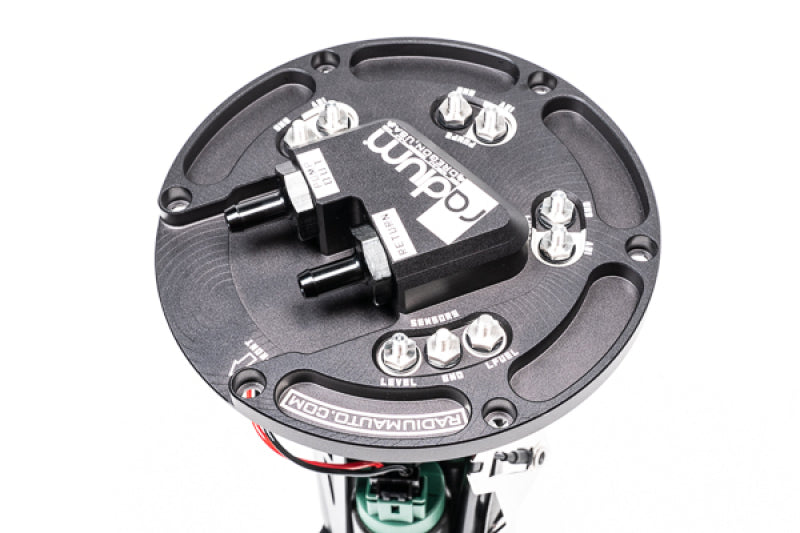 Radium Engineering Drop-In Fuel Pump Hanger for Nissan R32 and S13 - Supports Up to Three Pumps