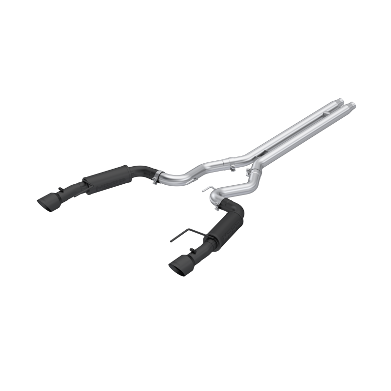 MBRP Armor BLK Series 3-Inch Cat-Back Dual Exhaust System for 2024-2026 Ford Mustang GT S650, Black Coated Aluminized Steel