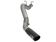 Load image into Gallery viewer, aFe Large Bore HD 5-inch 409 Stainless Steel DPF-Back Exhaust System with Black Tip for 2017 GM Duramax V8-6.6L (L5P) Diesel Trucks